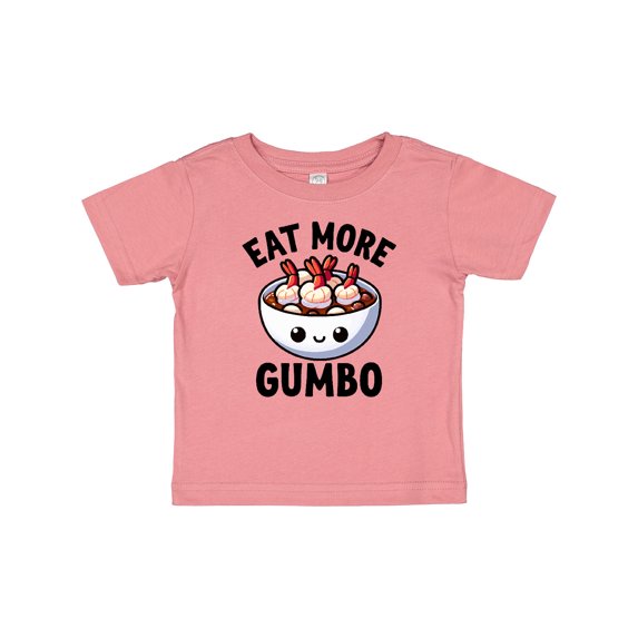 Inktastic Eat More Gumbo Funny Cajun Food Lover Boys or Girls Baby T-Shirt