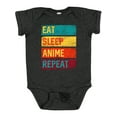 thumbnail image 1 of Inktastic Eat Sleep Anime Repeat Boys or Girls Baby Bodysuit, 1 of 5