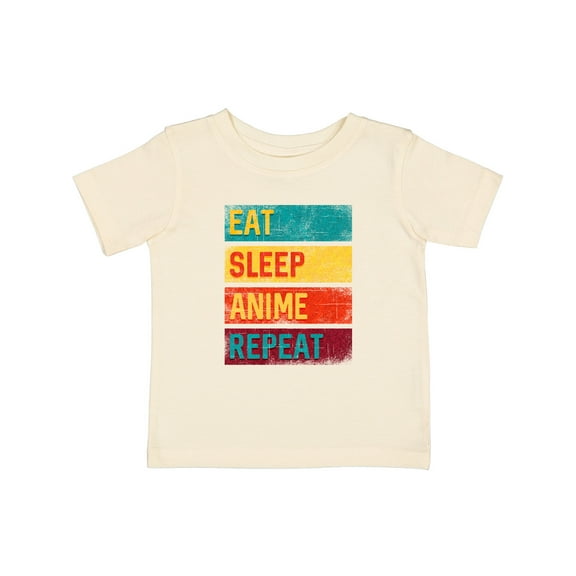 Inktastic Eat Sleep Anime Repeat Boys or Girls Baby T-Shirt