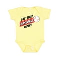 thumbnail image 1 of Inktastic Eat, Sleep, Baseball, Repeat Boys or Girls Baby Bodysuit, 1 of 5