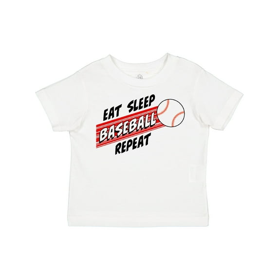Inktastic Eat, Sleep, Baseball, Repeat Boys or Girls Toddler T-Shirt