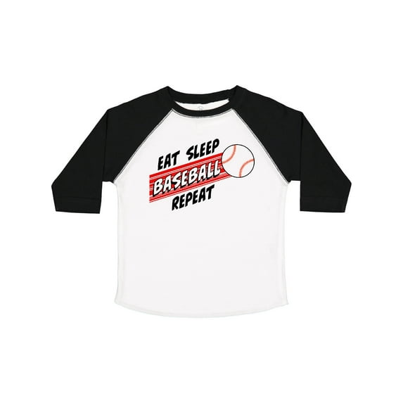 Inktastic Eat, Sleep, Baseball, Repeat Boys or Girls Toddler T-Shirt