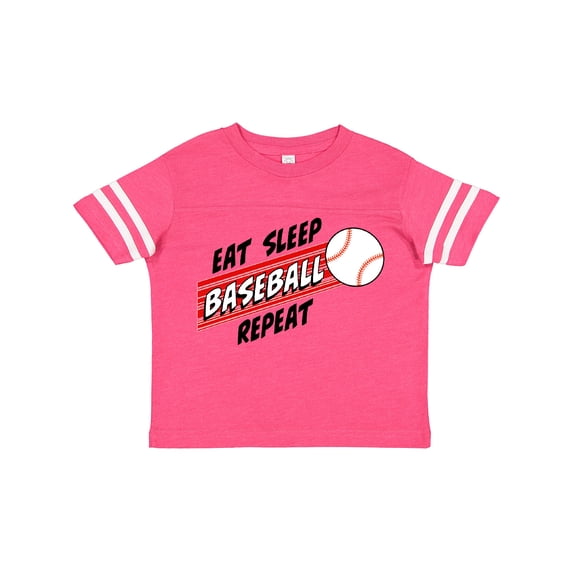 Inktastic Eat, Sleep, Baseball, Repeat Boys or Girls Toddler T-Shirt