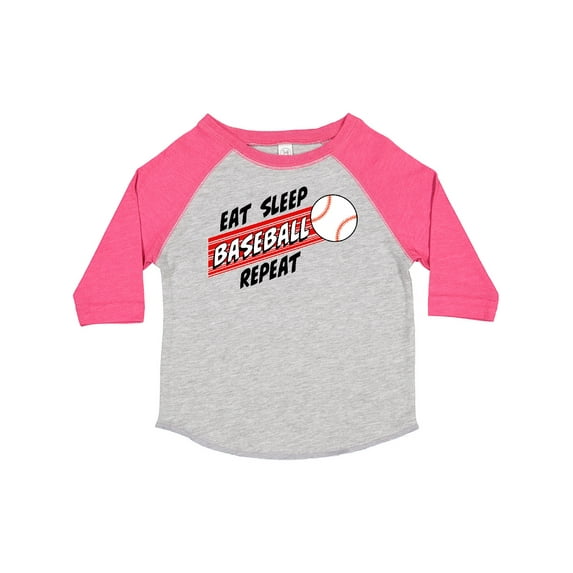 Inktastic Eat, Sleep, Baseball, Repeat Boys or Girls Toddler T-Shirt