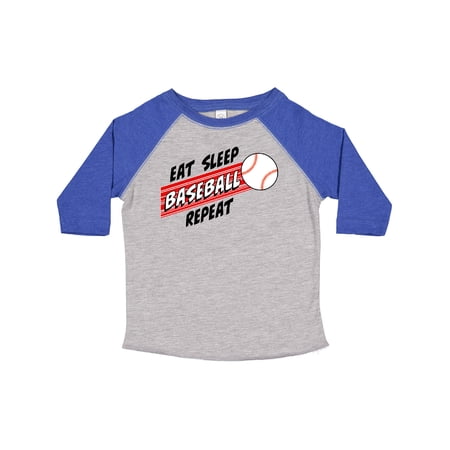 Inktastic Eat, Sleep, Baseball, Repeat Boys or Girls Toddler T-Shirt