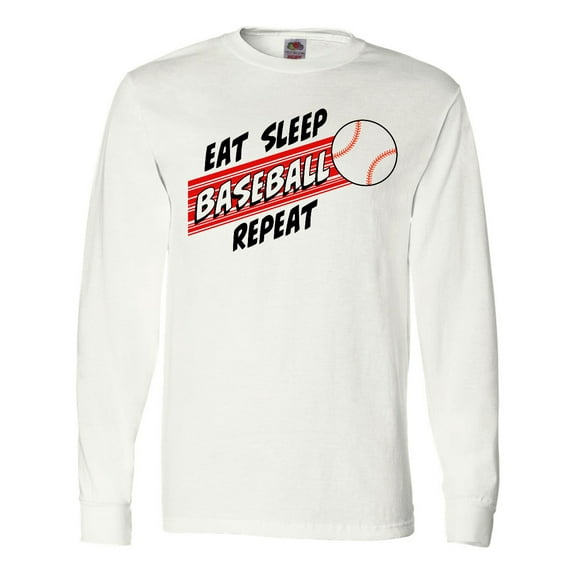 Inktastic Eat, Sleep, Baseball, Repeat Long Sleeve T-Shirt