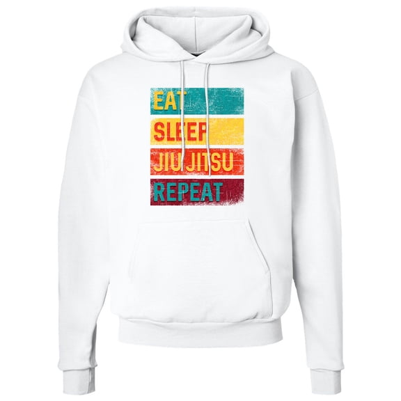 Inktastic Eat Sleep Jiu Jitsu Repeat Adult Hoodie Sweatshirt