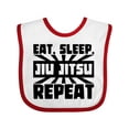 thumbnail image 1 of Inktastic Eat, Sleep, Jiu Jitsu, Repeat Boys or Girls Baby Bib, 1 of 4
