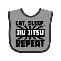 Inktastic Eat, Sleep, Jiu Jitsu, Repeat Boys or Girls Baby Bib