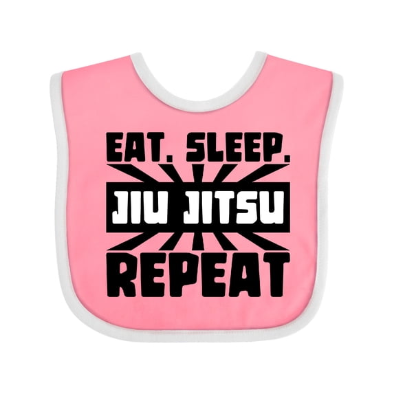 Inktastic Eat, Sleep, Jiu Jitsu, Repeat Boys or Girls Baby Bib