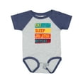 thumbnail image 1 of Inktastic Eat Sleep Jiu Jitsu Repeat Boys or Girls Baby Bodysuit, 1 of 5