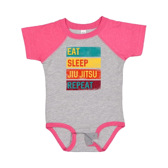 Inktastic Eat Sleep Jiu Jitsu Repeat Boys or Girls Baby Bodysuit