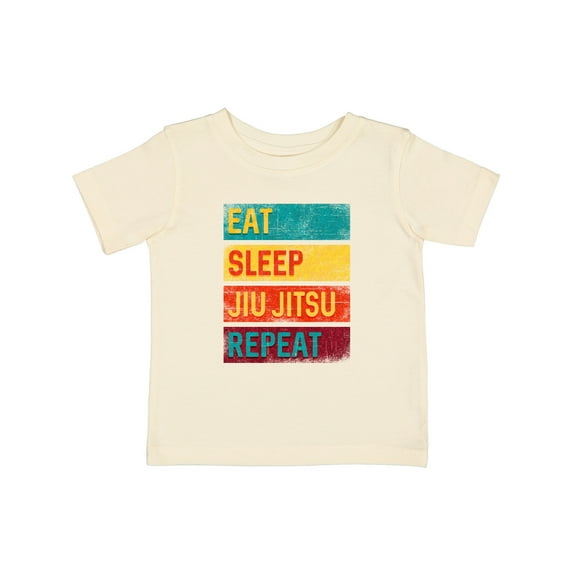 Inktastic Eat Sleep Jiu Jitsu Repeat Boys or Girls Baby T-Shirt