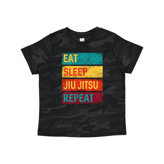 Inktastic Eat Sleep Jiu Jitsu Repeat Boys or Girls Toddler T-Shirt