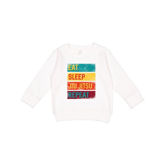 Inktastic Eat Sleep Jiu Jitsu Repeat Toddler Sweatshirt