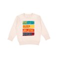 thumbnail image 1 of Inktastic Eat Sleep Jiu Jitsu Repeat Toddler Sweatshirt, 1 of 4