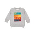thumbnail image 1 of Inktastic Eat Sleep Jiu Jitsu Repeat Toddler Sweatshirt, 1 of 4