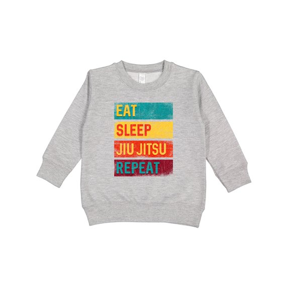 Inktastic Eat Sleep Jiu Jitsu Repeat Toddler Sweatshirt