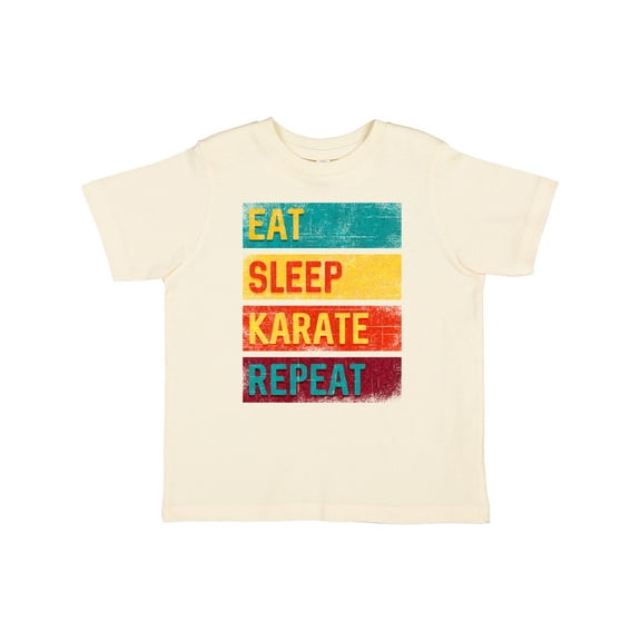 Inktastic Eat Sleep Karate Repeat Boys or Girls Toddler T-Shirt