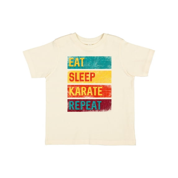 Inktastic Eat Sleep Karate Repeat Boys or Girls Toddler T-Shirt