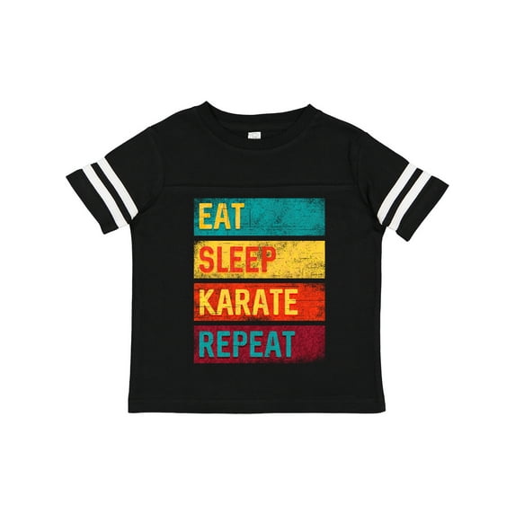 Inktastic Eat Sleep Karate Repeat Boys or Girls Toddler T-Shirt