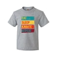 thumbnail image 1 of Inktastic Eat Sleep Karate Repeat Youth T-Shirt, 1 of 5