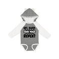 thumbnail image 1 of Inktastic Eat, Sleep, Krav Maga, Repeat Boys or Girls Long Sleeve Baby Bodysuit, 1 of 5