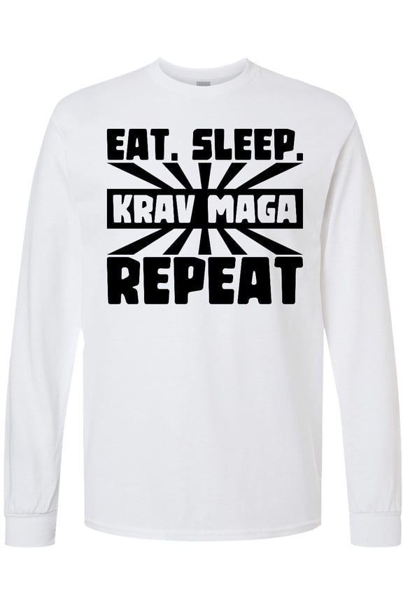 Eat, Sleep, Krav Maga, Repeat Long Sleeve T-Shirt