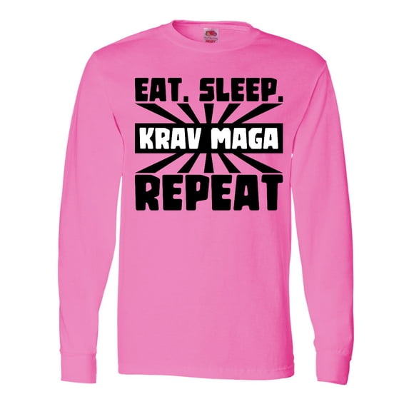 Inktastic Eat, Sleep, Krav Maga, Repeat Long Sleeve T-Shirt