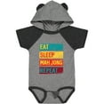thumbnail image 1 of Inktastic Eat Sleep Mah Jong Repeat Boys or Girls Baby Bodysuit, 1 of 5
