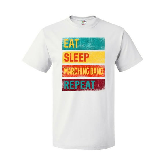 Inktastic Eat Sleep Marching Band Repeat Music T-Shirt