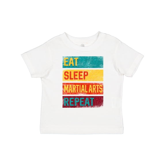 Inktastic Eat Sleep Martial Arts Repeat Boys or Girls Toddler T-Shirt
