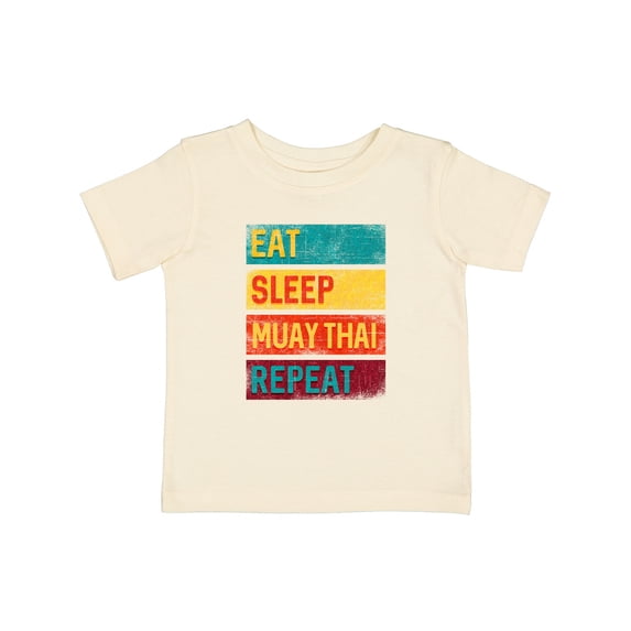 Inktastic Eat Sleep Muay Thai Repeat Boys or Girls Baby T-Shirt
