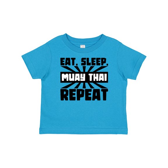 Inktastic Eat, Sleep, Muay Thai, Repeat Boys or Girls Baby T-Shirt