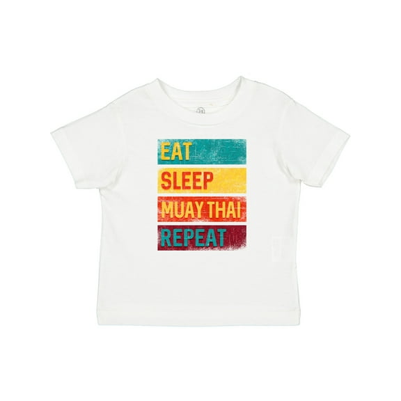 Inktastic Eat Sleep Muay Thai Repeat Boys or Girls Baby T-Shirt