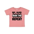 thumbnail image 1 of Inktastic Eat, Sleep, Muay Thai, Repeat Boys or Girls Baby T-Shirt, 1 of 5