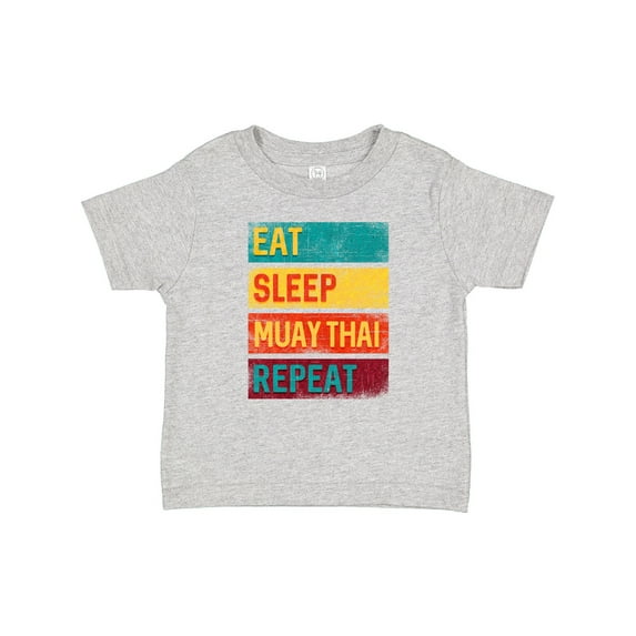 Inktastic Eat Sleep Muay Thai Repeat Boys or Girls Baby T-Shirt