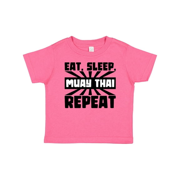 Inktastic Eat, Sleep, Muay Thai, Repeat Boys or Girls Baby T-Shirt