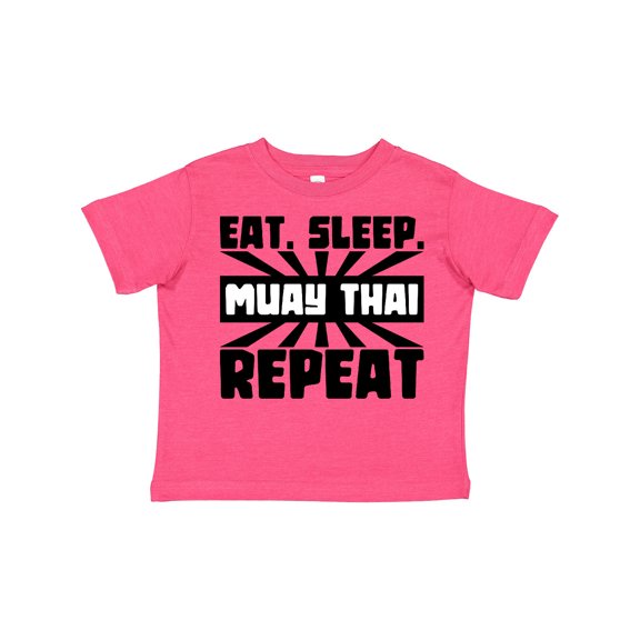 Inktastic Eat, Sleep, Muay Thai, Repeat Boys or Girls Toddler T-Shirt