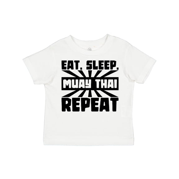 Inktastic Eat, Sleep, Muay Thai, Repeat Boys or Girls Toddler T-Shirt