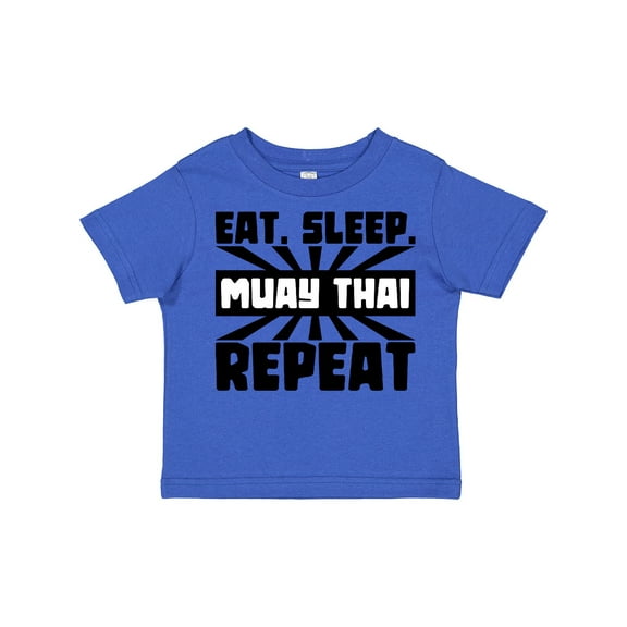 Inktastic Eat, Sleep, Muay Thai, Repeat Boys or Girls Toddler T-Shirt