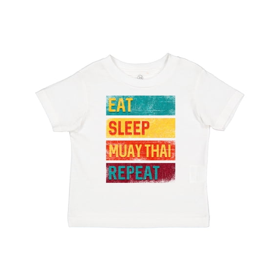 Inktastic Eat Sleep Muay Thai Repeat Boys or Girls Toddler T-Shirt