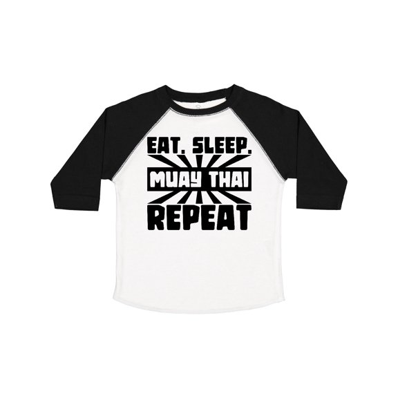 Inktastic Eat, Sleep, Muay Thai, Repeat Boys or Girls Toddler T-Shirt