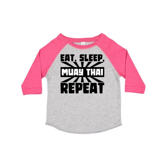 Inktastic Eat, Sleep, Muay Thai, Repeat Boys or Girls Toddler T-Shirt