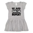 thumbnail image 1 of Inktastic Eat, Sleep, Muay Thai, Repeat Girls Toddler Dress, 1 of 5