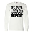 thumbnail image 1 of Inktastic Eat, Sleep, Muay Thai, Repeat Long Sleeve T-Shirt, 1 of 5