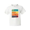 thumbnail image 1 of Inktastic Eat Sleep Muay Thai Repeat Youth T-Shirt, 1 of 5