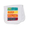 thumbnail image 1 of Inktastic Eat Sleep Pickleball Repeat Baby Burp Cloth, 1 of 3