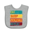 thumbnail image 1 of Inktastic Eat Sleep Pickleball Repeat Boys or Girls Baby Bib, 1 of 4