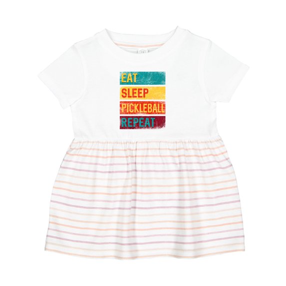 Inktastic Eat Sleep Pickleball Repeat Girls Baby Dress
